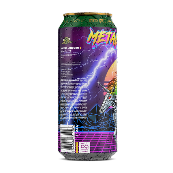 METAL UNICORN - BLACK IPA, 6,8% alc.