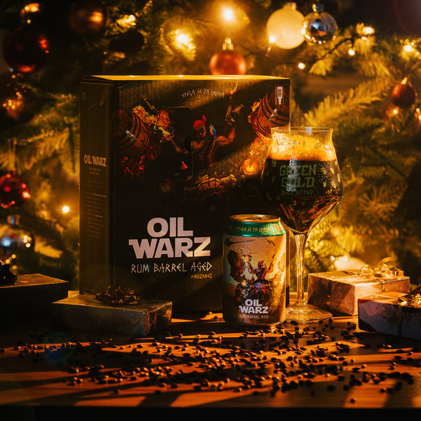 DARILNI PAKET - Oil Warz RUM BARREL AGED IMPERIAL STOUT + KOZAREC
