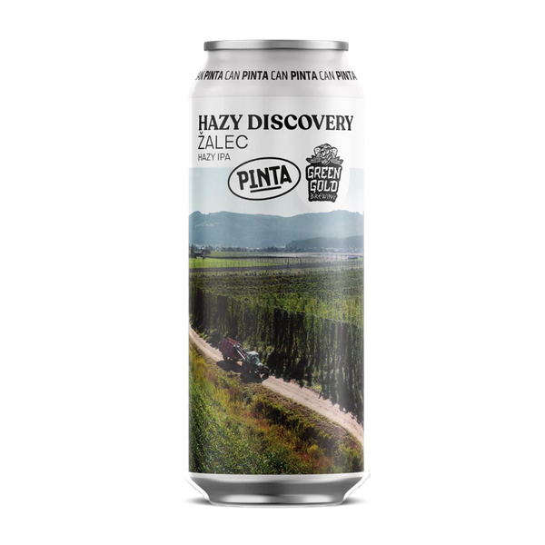 HAZY DISCOVERY ŽALEC - HAZY IPA, 6,5% alc. - PINTA BREWERY COLLABORATION