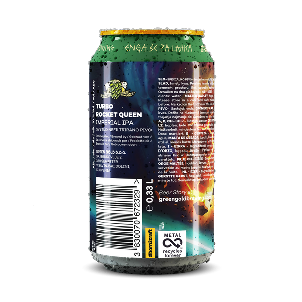 TURBO ROCKET QUEEN - IMPERIAL IPA, 10,0% alc.